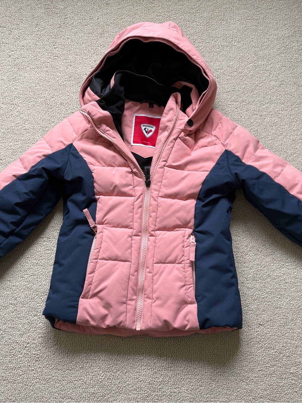 Rossignol Girls Pink and Navy ski Jacket